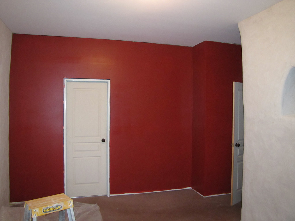 Bold interior wall painting